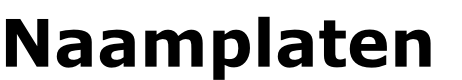 Naamplaten
